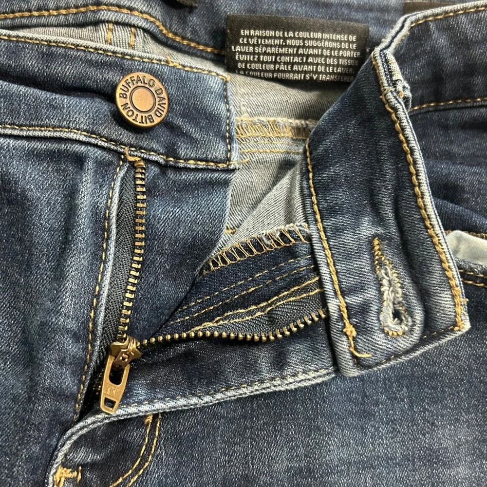 Buffalo David Bitton Womens‎ Rip and Repair Mid-Rise Skinny Size 6/28